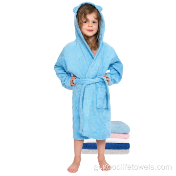 παιδιά μπουρνούζι βαμβάκι Terry Kids Poncho Bath Robe